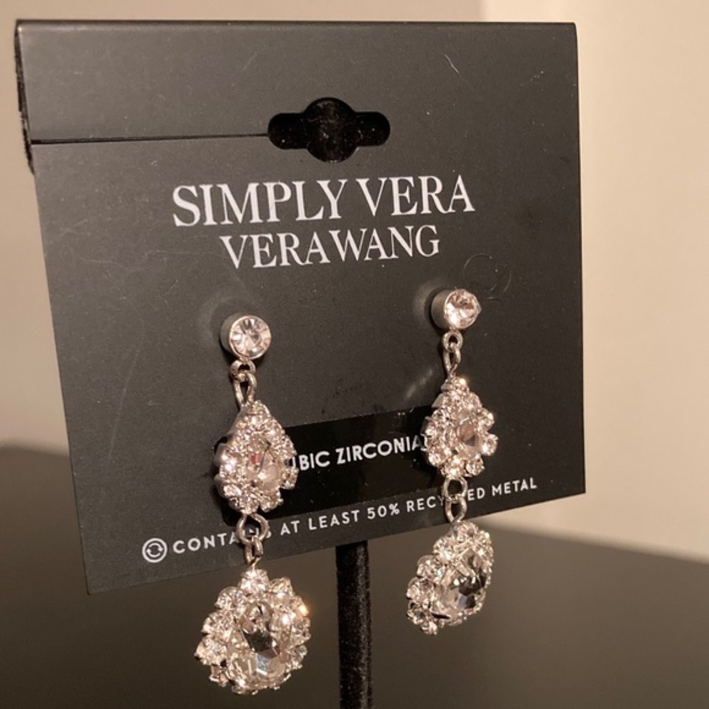 Simply Vera Vera Wang Crystal Drop Earrings